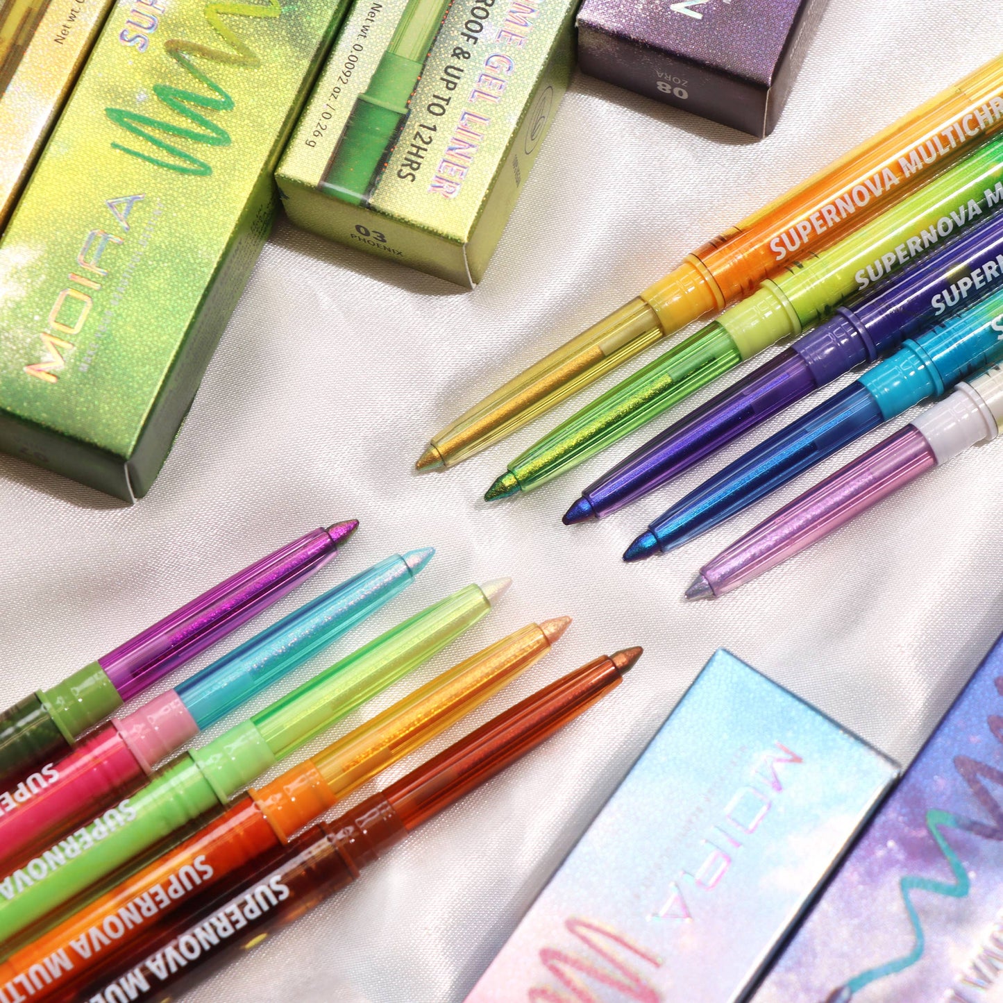 Moira Make-up Display Supernova Multichrome Gel Liner 60 stuks - The Spotlight Make-Up