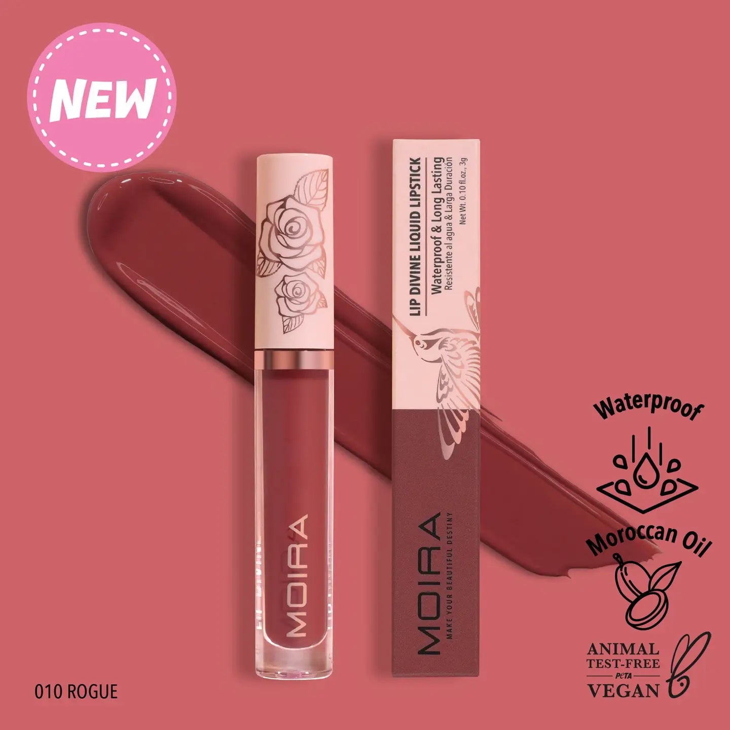 Moira Cosmetics Lip Divine Liquid Lipstick - The Spotlight Make-Up