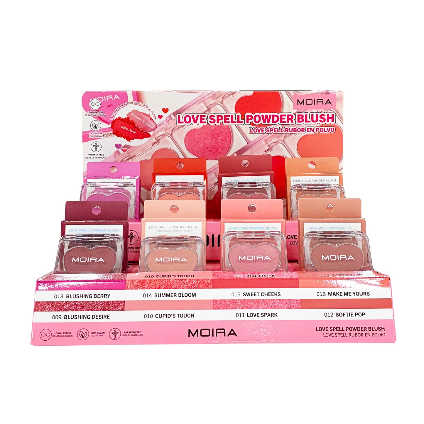 Moira Makeup Display Love Spell poeder Blush (009-016) 32st - The Spotlight Make-Up