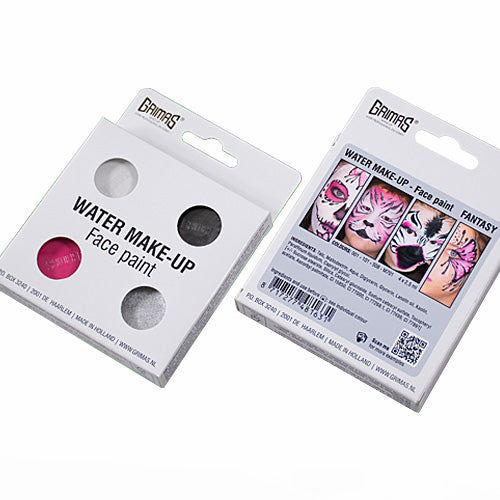 Grimas - Water - Make-Up - Palette - 4 Stuks - The Spotlight Make-Up