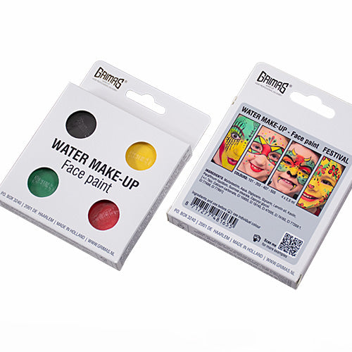Grimas - Water - Make-Up - Palette - 4 Stuks - The Spotlight Make-Up