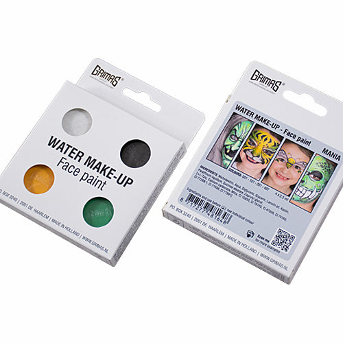 Grimas - Water - Make-Up - Palette - 4 Stuks - The Spotlight Make-Up