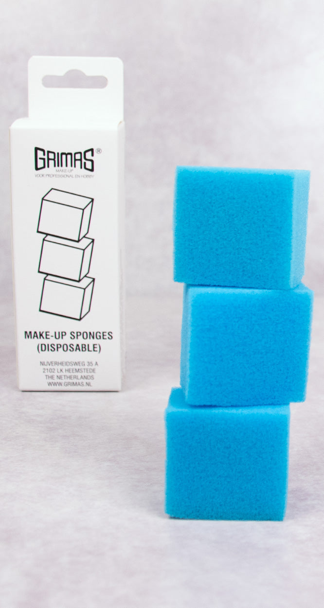 Grimas - Disposable - Make-up - Sponges - The Spotlight Make-Up