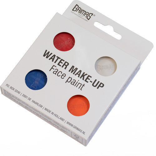 Grimas - Water - Make-Up - Palette - 4 Stuks - The Spotlight Make-Up