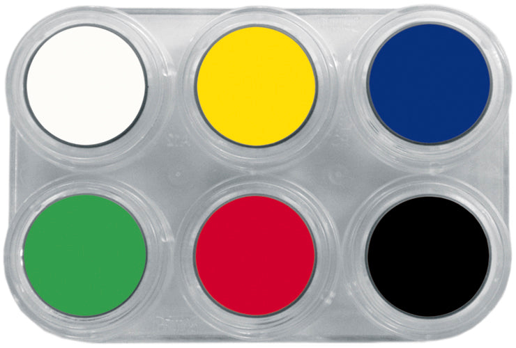 Grimas - Water - Make-Up - Palette - 6 Stuks - The Spotlight Make-Up