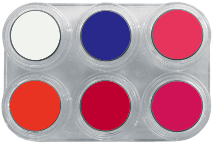 Grimas - Water - Make-Up - Palette - 6 Stuks - The Spotlight Make-Up