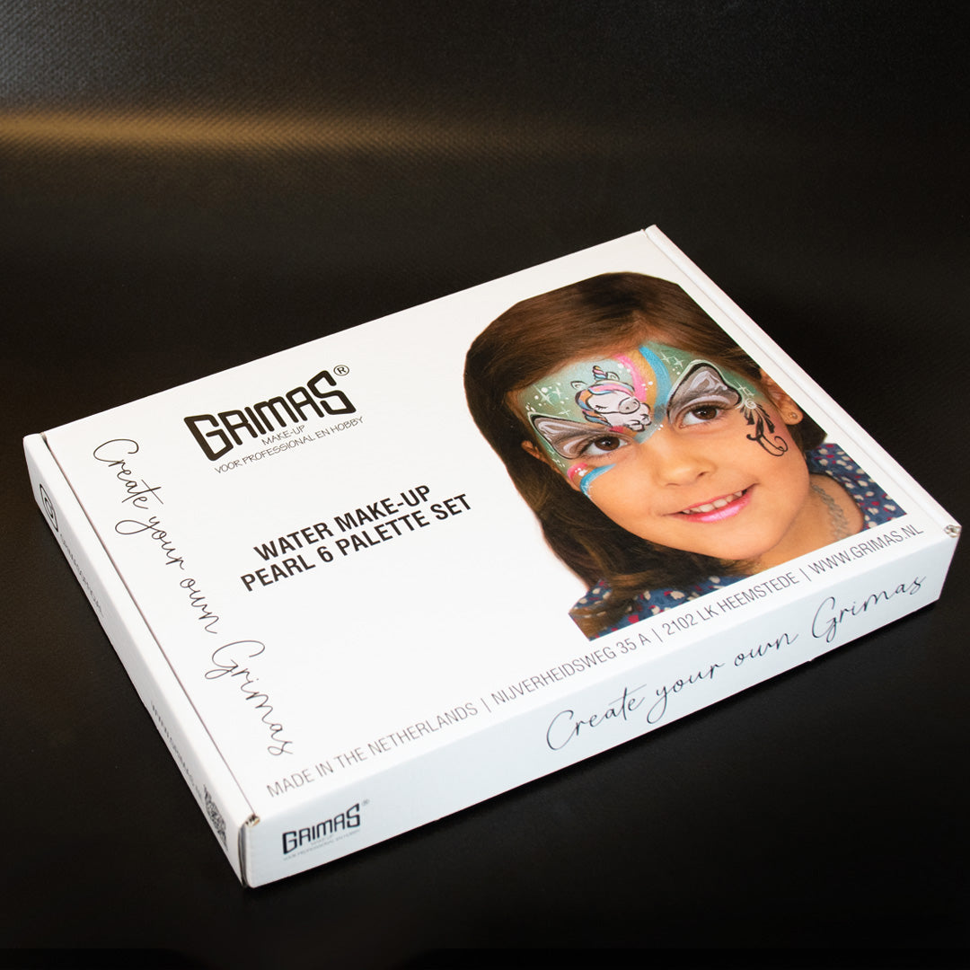 Grimas - Water - Make-Up - Palette - 6 Stuks - The Spotlight Make-Up