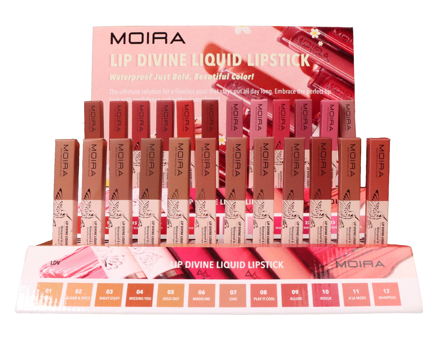 Moira Make-up Display Lip Divine Liquid Lipstick 72st - The Spotlight Make-Up