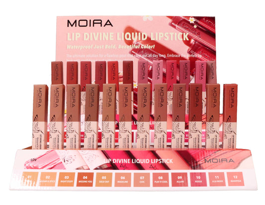 Moira Make-up Display Lip Divine Liquid Lipstick 72st - The Spotlight Make-Up