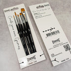 Face Paint Brush Set Round/Flat