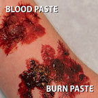 Grimas Burn Paste – Thick FX Paste for Realistic Burn and Scab Effects (Special Effects Makeup) - The Spotlight Make-Up