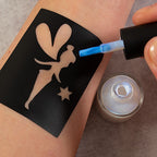 grimas-body-glue en tattoostencil pixie