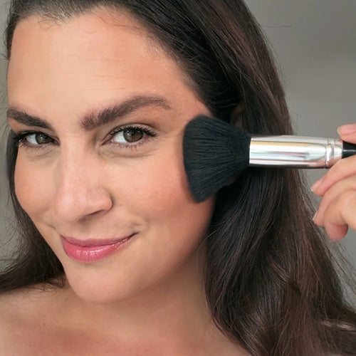 ✨ Grimas Bronzing Powder Shimmer – Golden Glow Bronzer Blush kwast