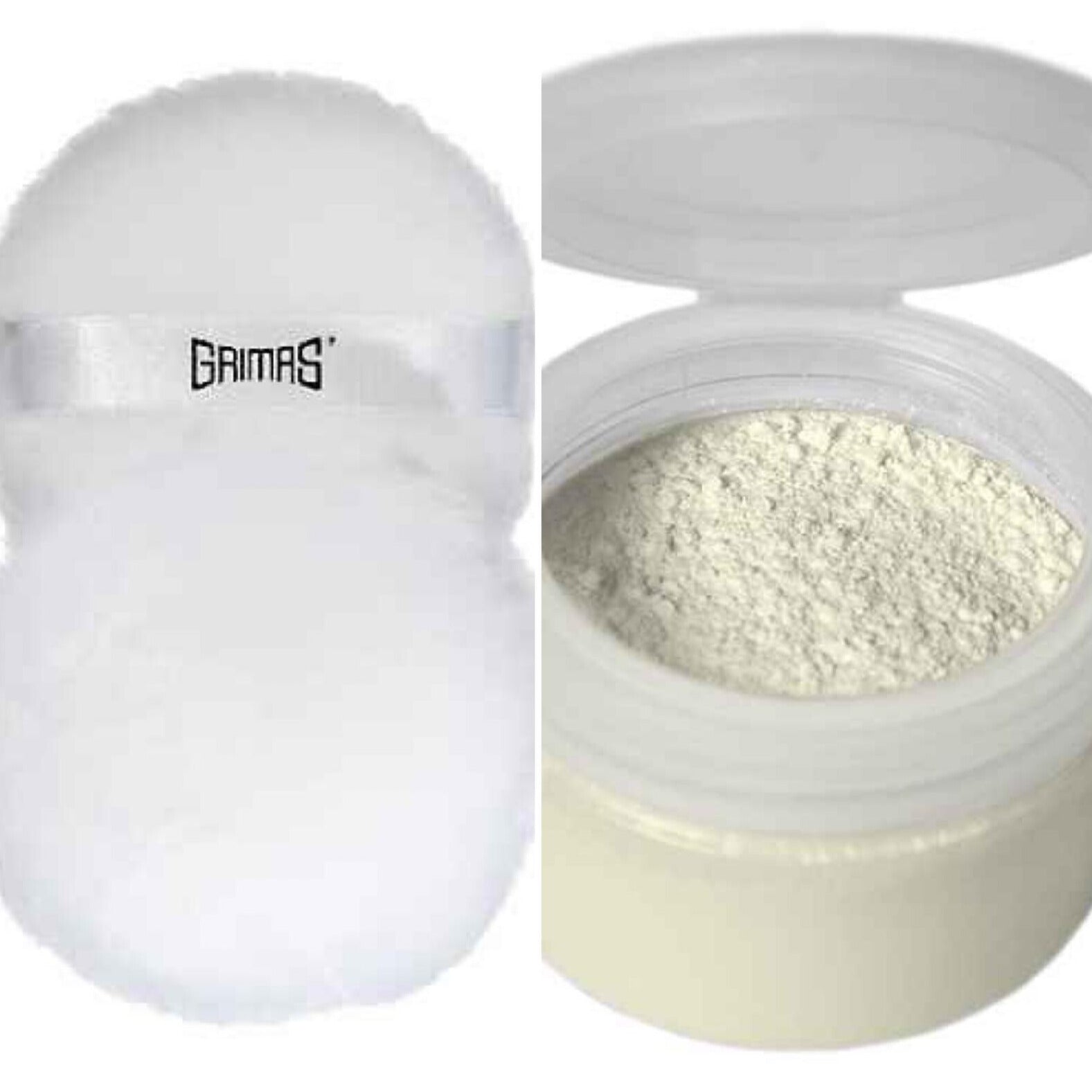 grimas-powder-puff en fixing powder