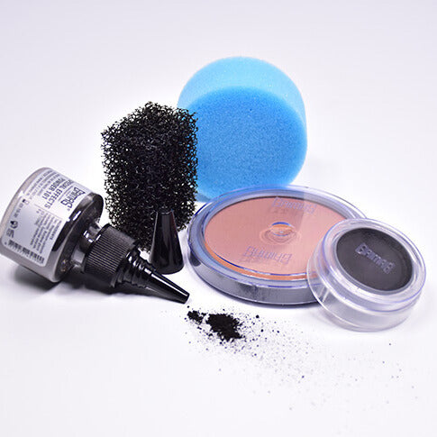 make-up sponge, special effects powder 101, cake make-up 108, water make-up 101, stoppelsponge